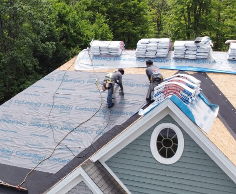 Roof replacement project in Maple Grove, MN